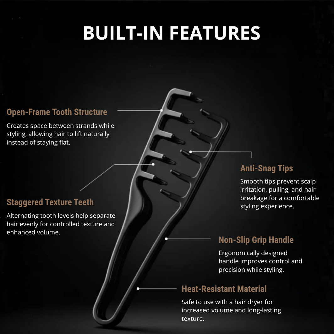 The VolumeBrush™ Hair Styling Comb for Instant Volume