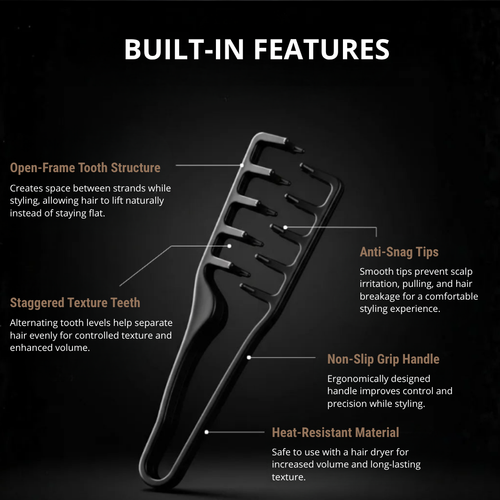 The VolumeBrush™ Hair Styling Comb for Instant Volume
